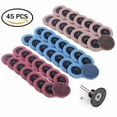 thumbnail image 1 of 45Pcs 2" Roll Lock Surface Conditioning Die Grinder Sanding Discs Set & Holder, 1 of 5