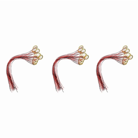 45Pcs 27mm Piezo Discs with Leads Mic Drum Trigger Acoustic Pickup for Acoustic Guitar,45 x Acoustic Pickup,Gold