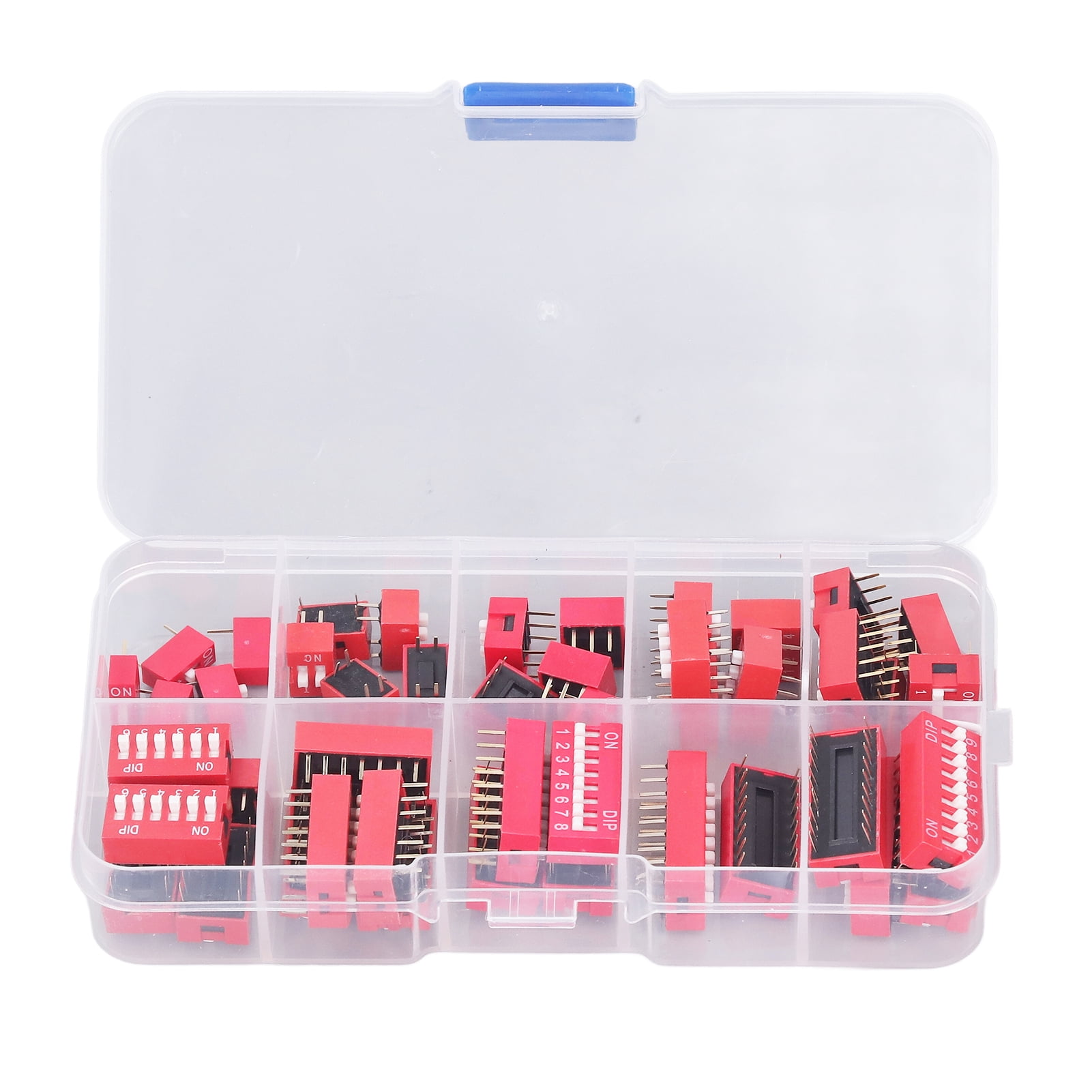 45pcs-dip-switch-assorted-kit-on-off-toggle-2-54mm-range-1-2-3-4-5-6-7