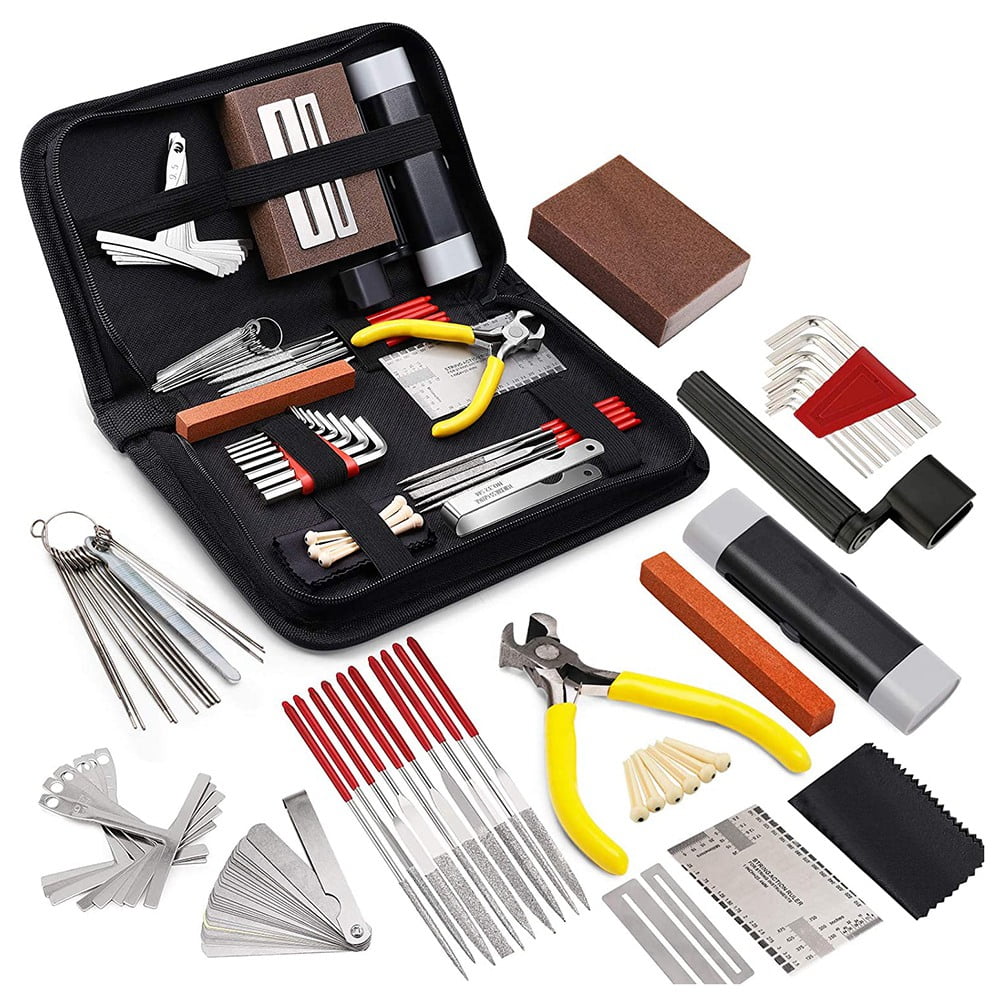 45Pcs Guitar Repairing Maintenance Tool Kit with Carry Bag Large