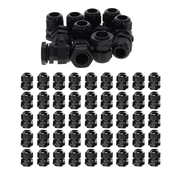 45Pcs IP68 Waterproof Cable Gland Set Special Clamping Die Rubber Part, Nylon for Machinery Control Boxes