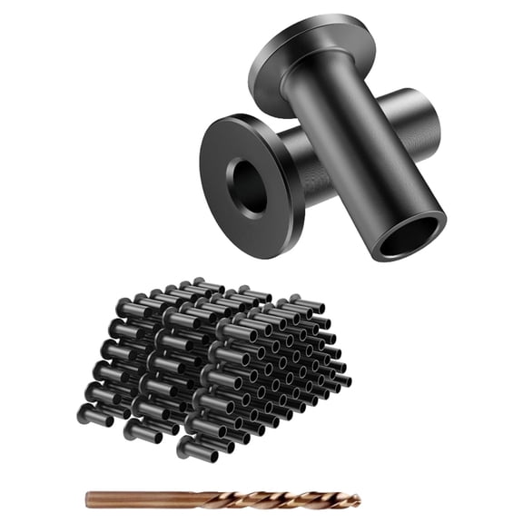 45Pcs Stainless Steel Protector Sleeves Grommet Rustproof High Strength Fastener Sleeve Set With Drill Bit Easy to Use