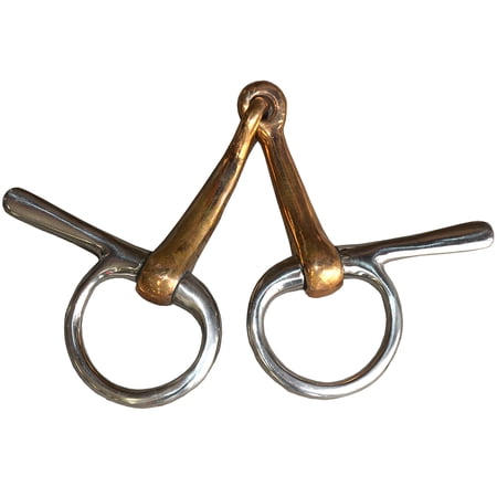 45RI Trotting Bit Mouth Copper Jointed Mouth Side SS 5Inch