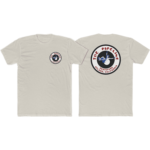 45RPM Vintage Pipeline Skatepark Short Sleeve T-Shirt Tan, Medium, Men's