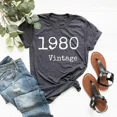 thumbnail image 1 of 45Th Birthday T-Shirt, Vintage 1980, Funny 45Th Birthday Shirt, 45Th Birthday Gift Unisex S-5XL Hot Trending Shirt, Vintage Birthday Gift, 1 of 2