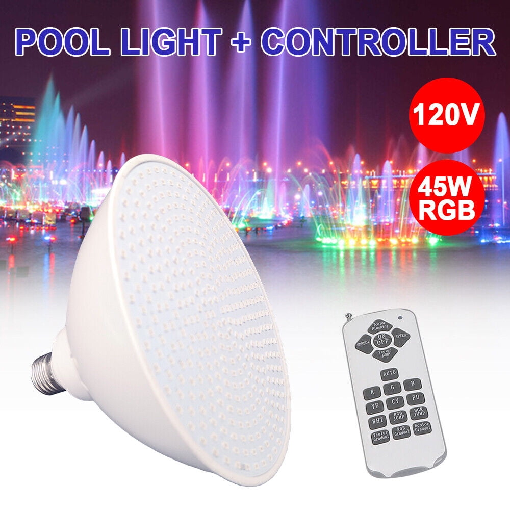 45W 120V RGB LED Color Changing Underwater Swimming Inground Pool Light