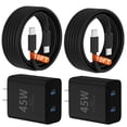 thumbnail image 1 of 45W 2Pack Super Fast Charger USB C Dual Port Android Phone Charger Type C Fast Charging Block with 10FT Type-C Charger Cord for Samsung Galaxy S26/S25/S25 Ultra/S25+/S24 Ultra/S24/S24+/S23/S22/S21, 1 of 6