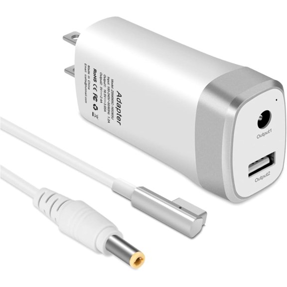 45W 60W Mini  Compatible with  Book Air 11/13 inch,  1st-Gen L Type Connector, Portable Travel Replacement   A1374 A1244 A1370 A1369 A1377 A1237 (Before Mid 2012)