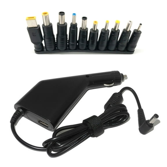 45W-65W-90W Universal Laptop Car Charger DC11-15V to 19V 4.74A Travel Adapter with 10 Plugs for Notebook Computers
