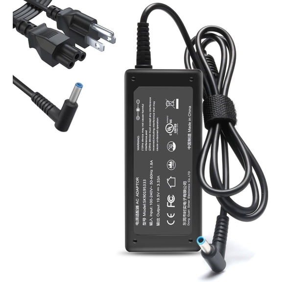 45W 65W Laptop Charger AC Adapter Power Suppy for HP 15-DA 15-DB 15-da0xxx 15-db0xxx 15-da0012dx 15-da0014dx 15-da0032wm 15-da0033wm 15-bd0005dx 15-bd0011dx 15-bd0015dx 15-bd0031nr 15-bd0047wm