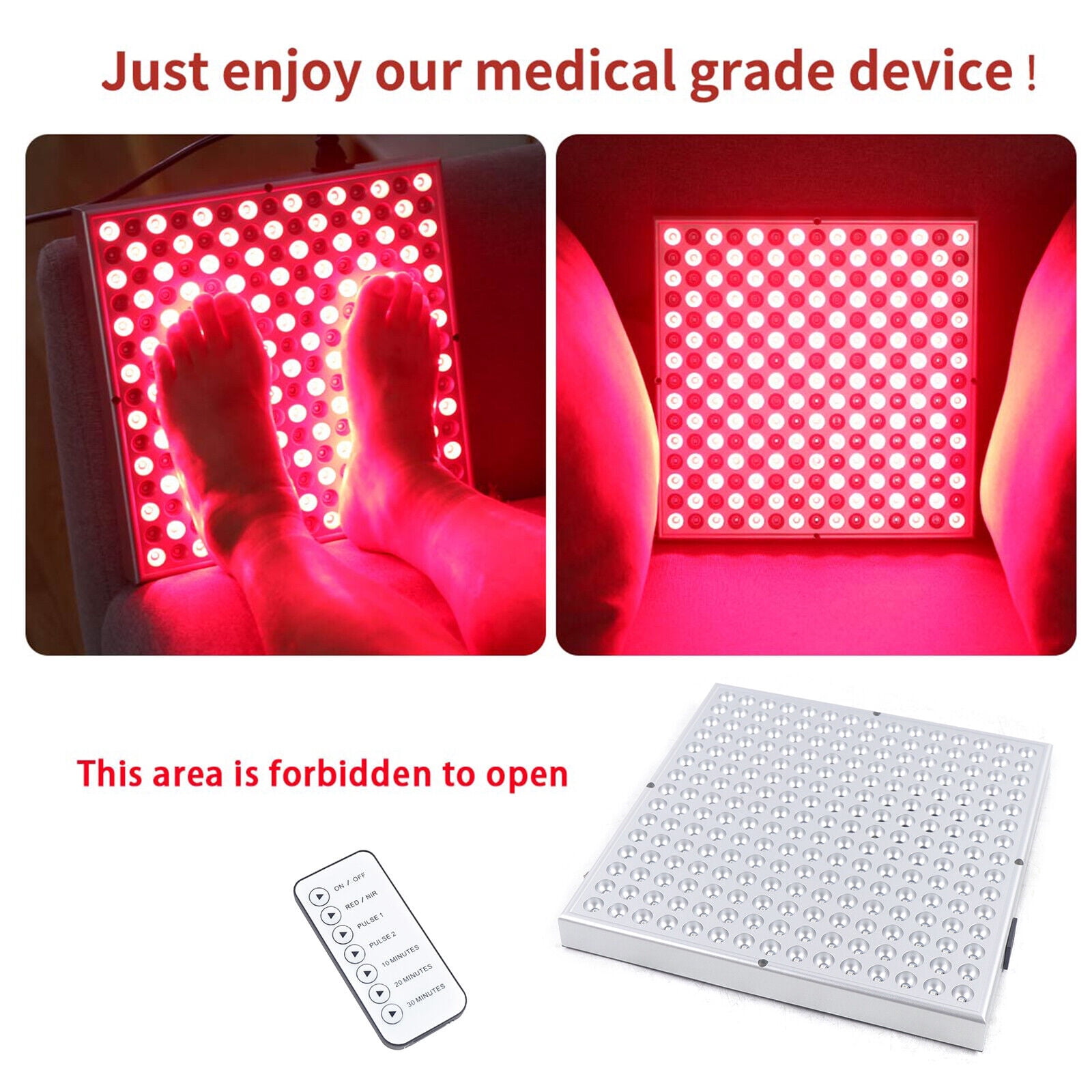 45W Anti Aging Full Body Red Infrared LED Therapy Light Lamp Panel with ...