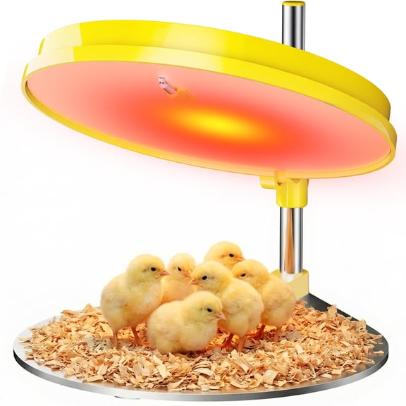 45W Chicken Heating Panel with LED Light & Digital Display, Adjustable 10-65 for 15-20 Chicks, Rabbits