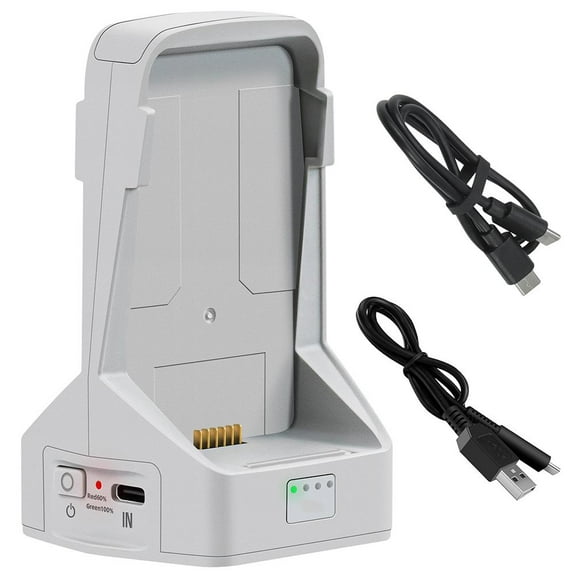 45W Dual Battery Charger with Storage Charge for Flip Drone, Two-Way Charging Hub, Case Station Battery Manager Charge 2 Batteries Accessories
