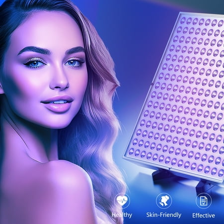 45W Face Body Tanning Lamp 460nm Full Blue 225 LEDs Tanner Therapy Device with Glasses