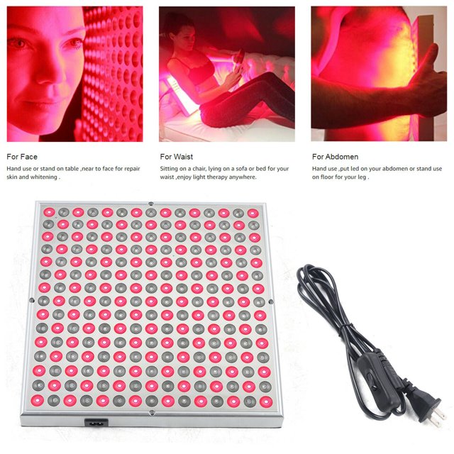 45W LED Therapy Light Panel AntiAging Body Red Near Infrared Lamp