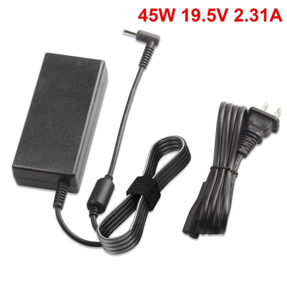 45W Laptop Charger Compatible with HP Laptop Computer - Compatible with Stream 11 13 14, Pavilion x360 11 13 15 17, Envy, ProBook, EliteBook, Spectre, Notebook 14 15 Power Supply Cord Blue Tip
