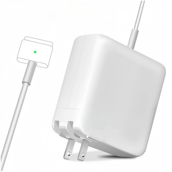 45W Laptop Power Adapter T-Tip Magnetic Charger Replacement Fast Charging Supply Compatible with MacBook Foldable Plug