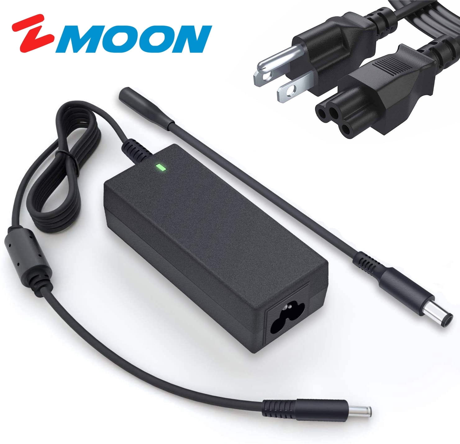 65W AC Adapter Charger For DELL Inspiron Laptops – Compatible With 11, 13, 14, 15, 17 Series Models (Replacement Power Cord)