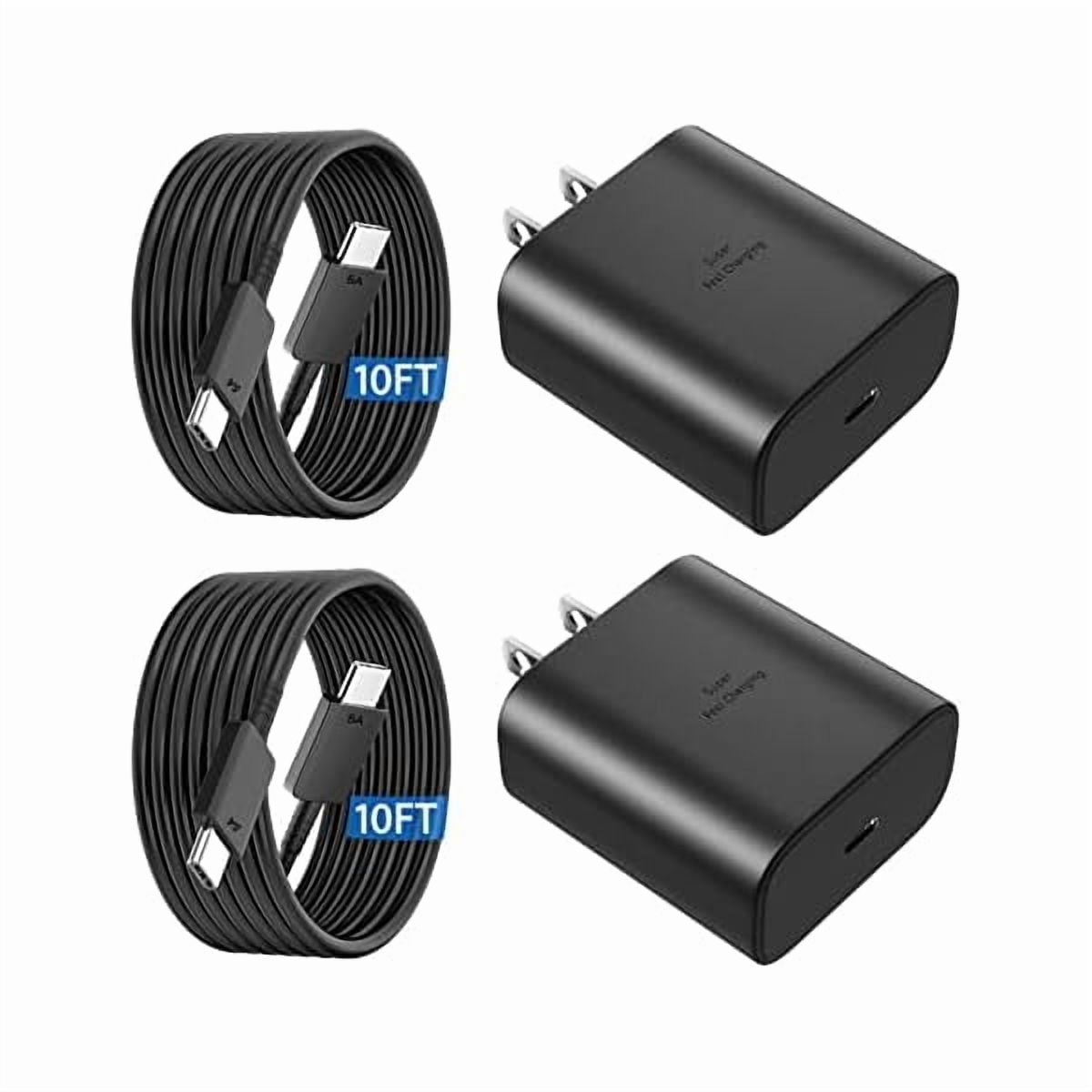 45W Samsung Super Fast Phone Charger, USB C Fast Charger Samsung Charger Fast Charging Cord Samsung Galaxy S25 S24 Ultra Charger 10FT Type C Charger Cable for Samsung Galaxy S25 Ultra/S25/S24/S23/S22