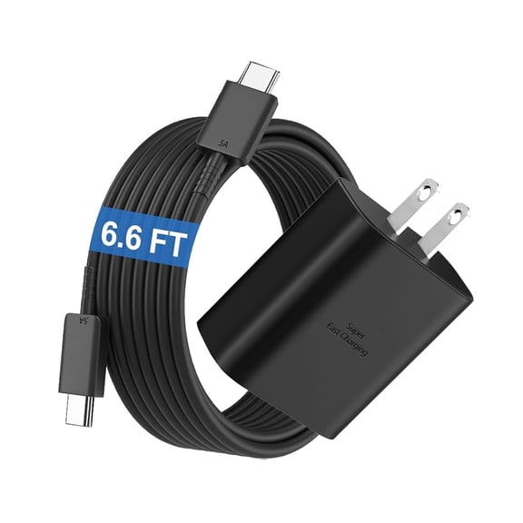 TYPPKMM 45W Super Fast Charger Kit, USB-C Wall Charger & 6FT Cable for Samsung Galaxy S26/S25 Series