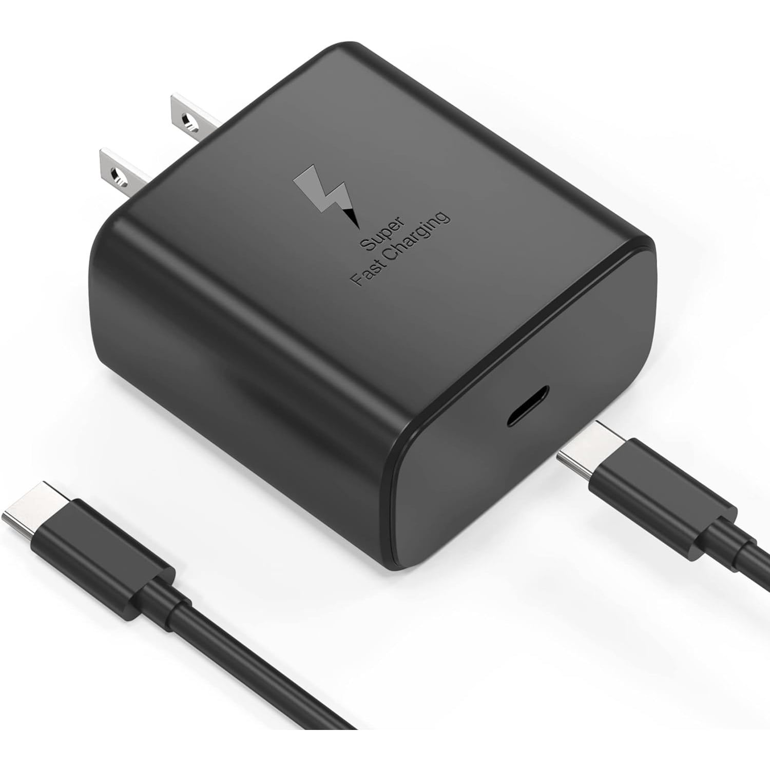 45W Super Fast Charger W/ 6FT Type C USB Cable Cord For Samsung, Black Type C Charging USB C Android Phone Charger for Samsung Galaxy S24 Ultra / Plus/ S23/S22/Note 10/20/S20/S21, Galaxy Tab S7/S8/S8