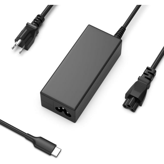 45W Type-C USB Chromebook Charger for HP Chromebook 14 14-ca051wm 14-ca052wm 14-ca091wm 14-db0050nr 14-ca061dx 11a-na0010nr 14a-na0010nr Laptop Charger Type C Power Supply Cord 45W USB C HP