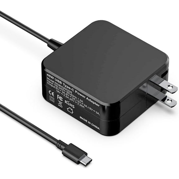 45W USB C Charger for HP Chromebook 14 14A G5 11 11A G6 G7 G8 EE R13 X360 14-ca051wm ca052wm ca091wm ca061dx ca060nr ca020nr ca043cl 11-ae051wm ae001tu ae027nr 12-c012dx Laptop Power Supply Cord