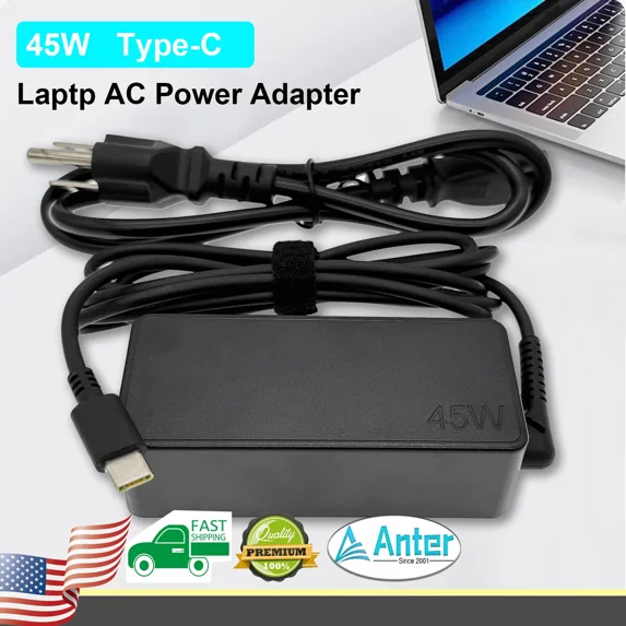 45W USB-C Charger Type C AC Adapter for Lenovo ThinkPad X1 Yoga 720 ADLX45YCC3A
