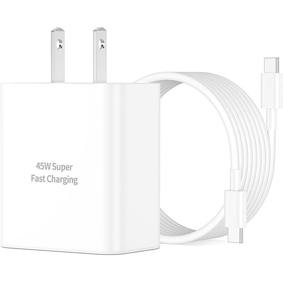 45W USB C Fast Charger for Google Pixel 9/9 Pro/9 Pro XL/9 Pro Fold, 45 Watt Type C Super Fast Wall Charger Block with 10FT Long USB C to C Cable