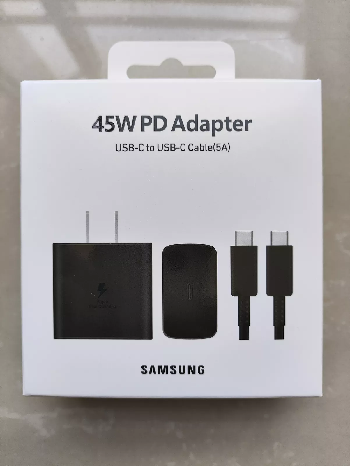 Samsung 45W USB-C Super Fast Charging Wall Charger with Type 3FT C Cable ( Comes with 2 year warranty)