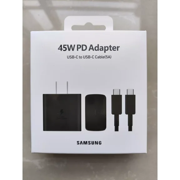 Samsung 45W USB-C Super Fast Charging Wall Charger with Type 3FT C Cable ( Comes with 2 year warranty)