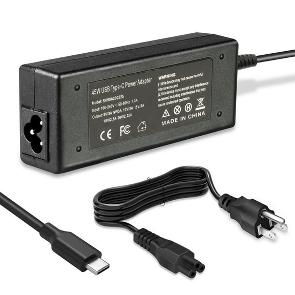 45W USB-C Type C Adapter for HP Chromebook X360 14-ca052wm Laptop Charger 14 G5 11 G6 EE G1 Laptop Power Cord Supply