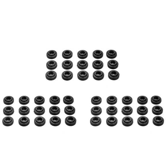 45X Engine Valve Cover Bolt Seals Fits 11121726537 for- E46 E39 E36 E60 525I 325I 330I X3 X5 M54B30,45 x Cylinder Head Cover Bolt Seal Ring,black