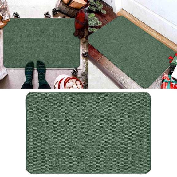 45X70Cm Linen Rubber Non- Rug Door Mat for Beach Entrway Rugs Welcome Mat for Front Door Bathroom Living Room Welcome Decorative Mat