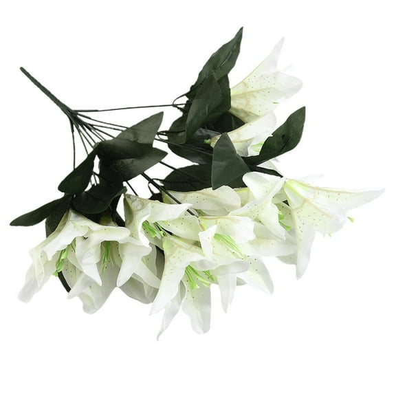 45cm Artificial Stargazer Lilies fluxer Spray Bunch for Home Decor