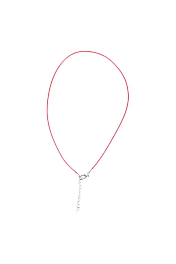 45cm Braided Adjustable Leather Rope Wax Cord Necklace Pendant Lobster Clasp String Cord Jewelry Chains