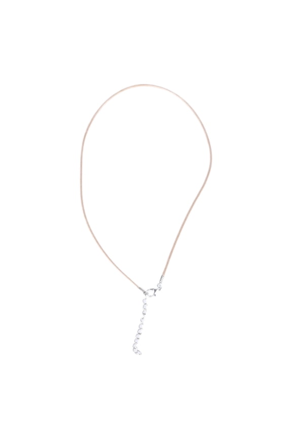 45cm Braided Adjustable Leather Rope Wax Cord Necklace Pendant Lobster Clasp String Cord Jewelry Chains