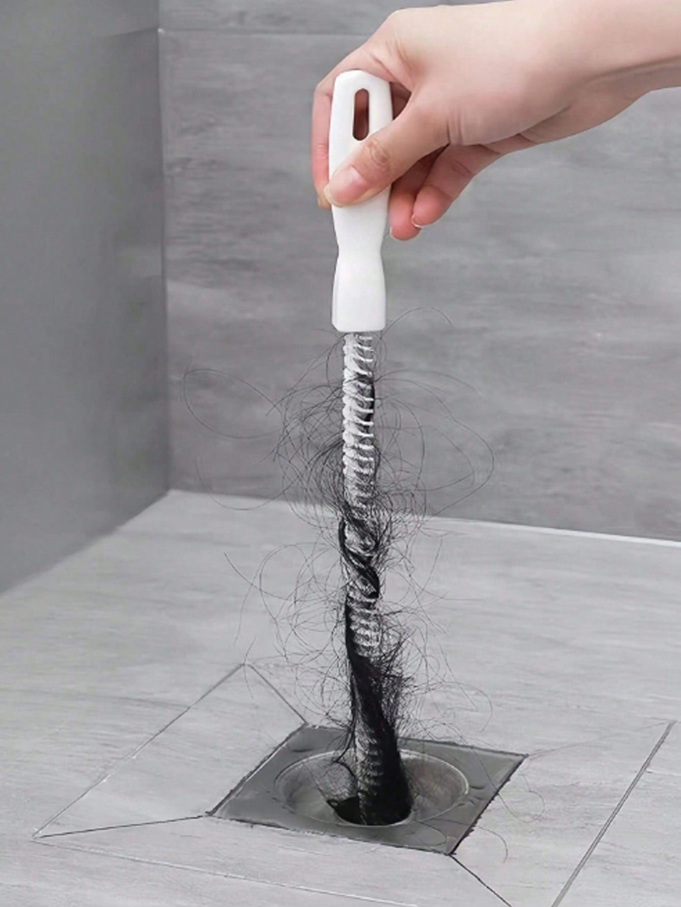 45cm Drain Cleaning Tool Kit Includes Flexible Drain Snake And Brush ...