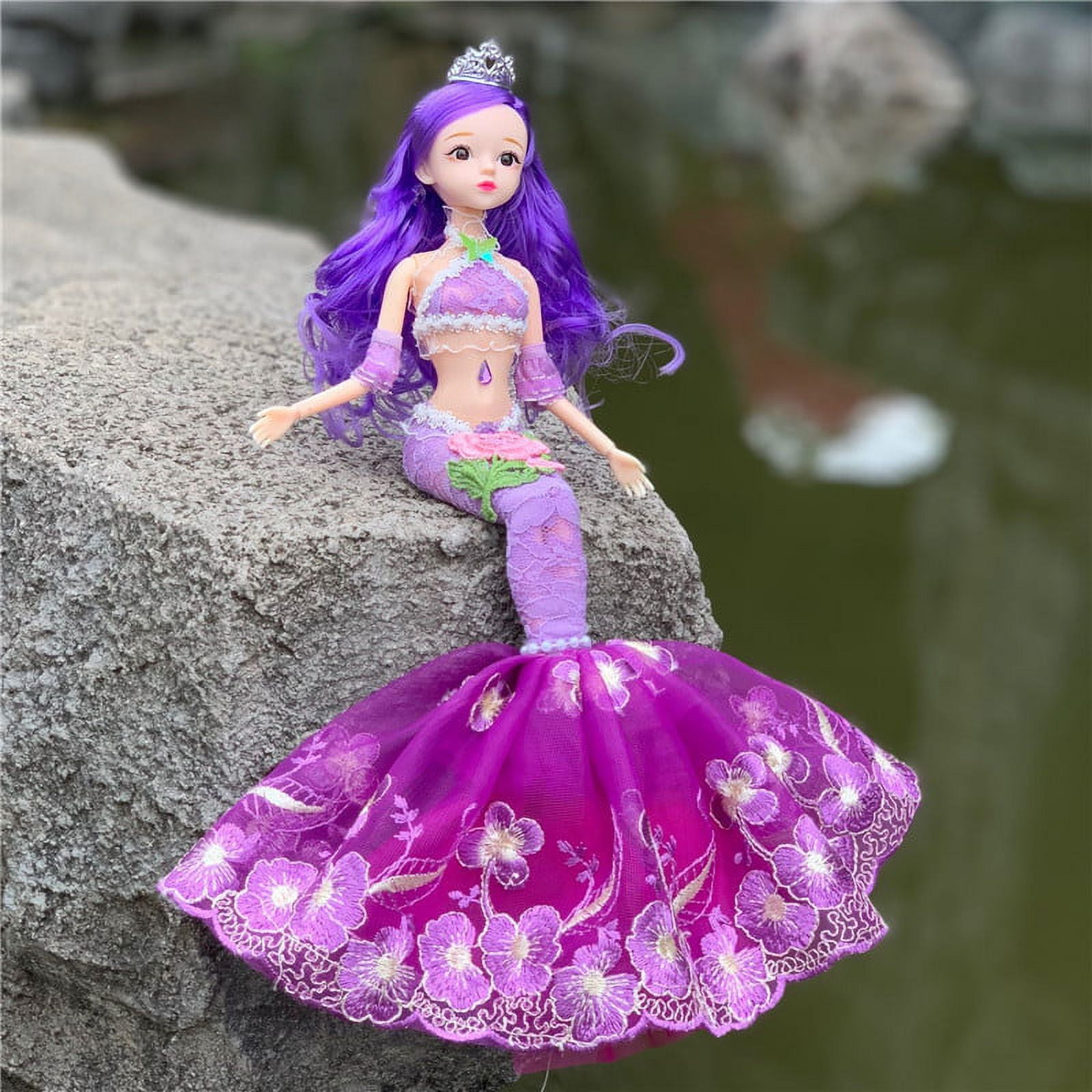 Kawaii Fashion Body For Dolls Plastic Mermaid Toys For Girls Kids Miniature  Items Accessories For Barbie DIY Children Game Gifts