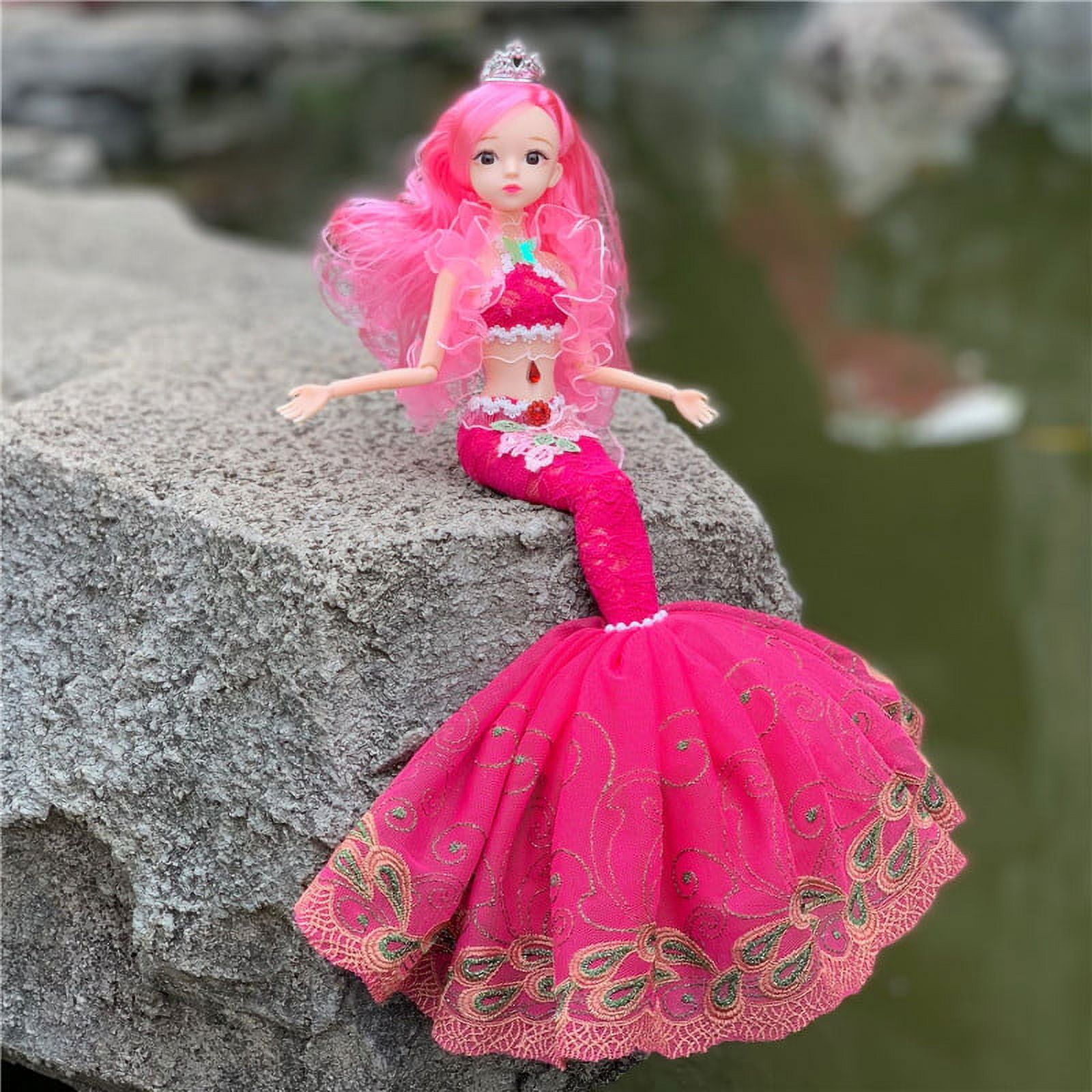 Mermaid Toys For Girls DIY Girl Doll Dress Up Toys Posable With Sequin  Fishtail Skirt Birthday Gifts For Girls Over 3 Years - AliExpress