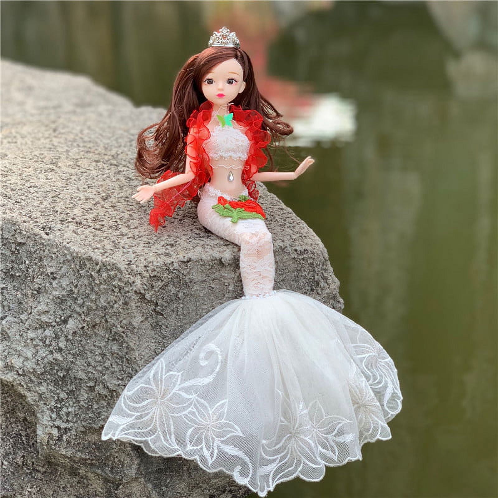Mermaid Toys For Girls DIY Girl Doll Dress Up Toys Posable With Sequin  Fishtail Skirt Birthday Gifts For Girls Over 3 Years - AliExpress