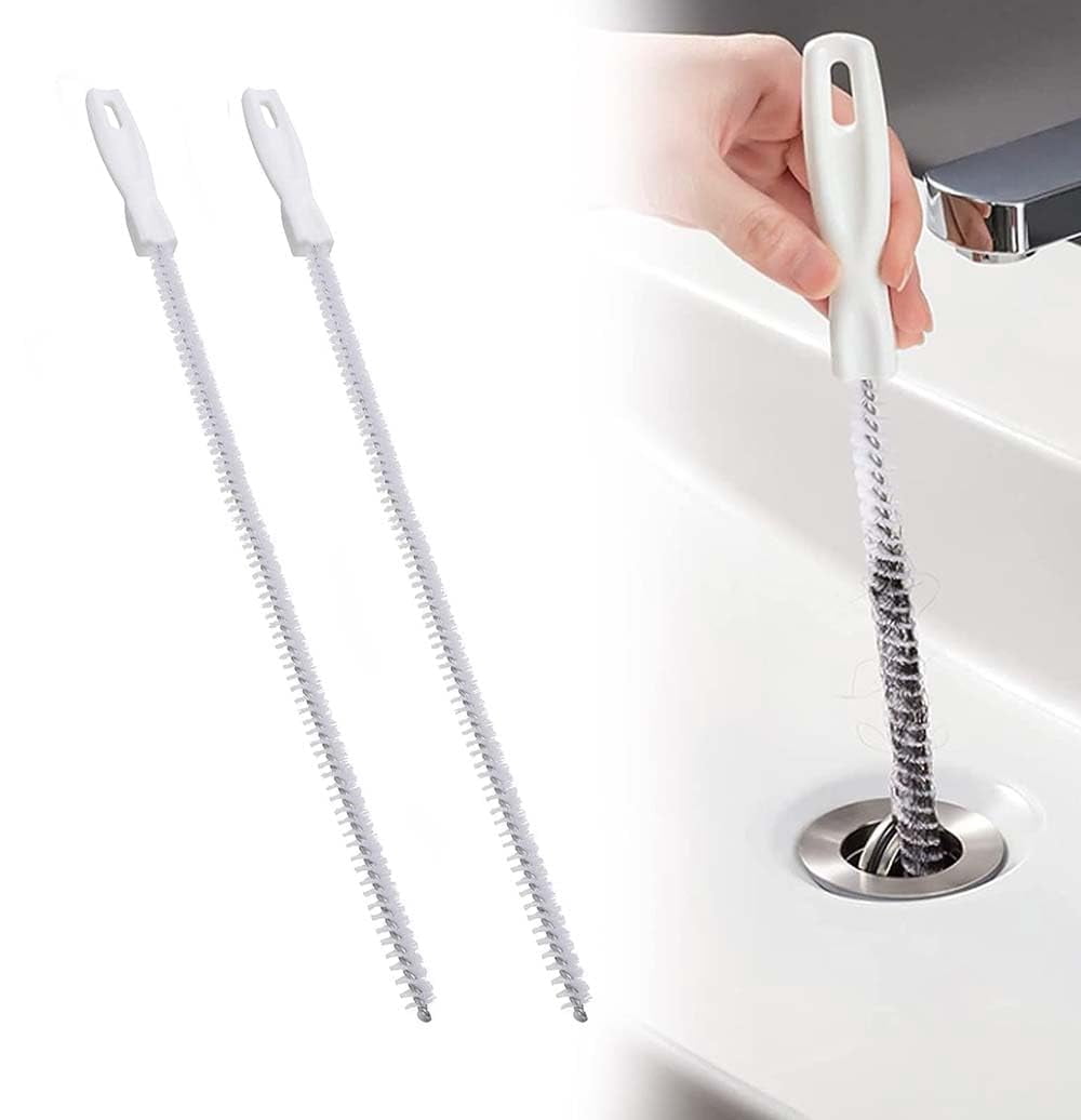 45cm Flexible Sink Cleaning Brush Waterpipe Drain Dredge Tool Bath plug ...