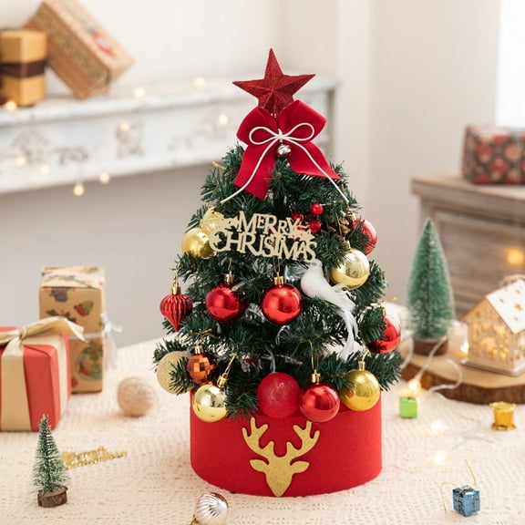 45cm PE Flocked Mini Christmas Tree: Create a Cozy Winter Wonderland.
