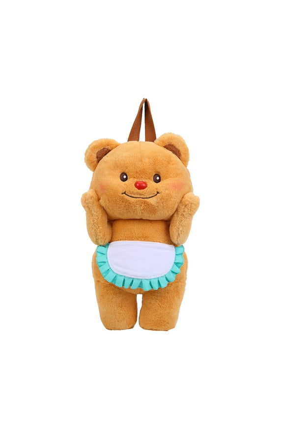 45cm Plush Bear Doll Backpack Spacious Handbag for Travel and Shopping