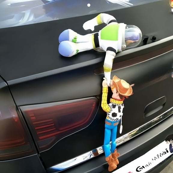 45cm Toy Story Sherif Woody Buzz Lightyear Car Dolls Toys Outside Hang Toys Cute Auto Accessories Car Decoration Doll