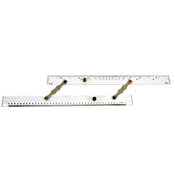 45cm plotter navigation parallel ruler tied to chart divider measurement