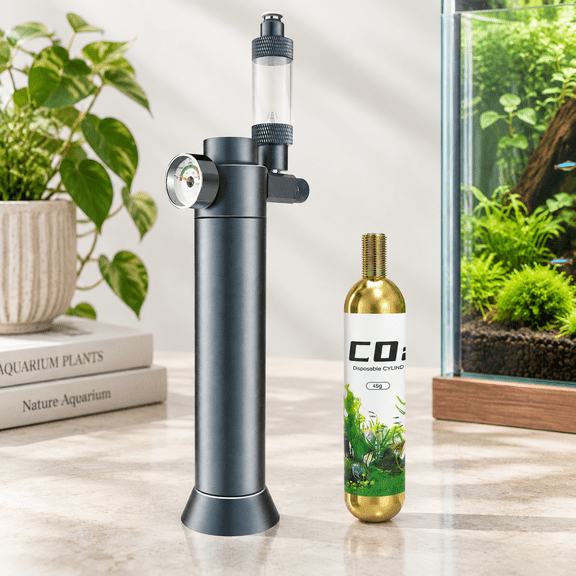 45g Desktop Aquarium CO2 System, Compact Portable Tank for Small Aquariums
