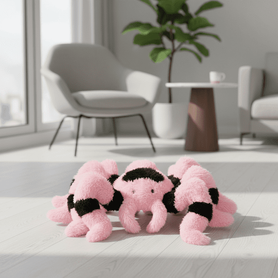 45inch Giant Spider Adorable Plush Stuffed Animal Toy, Huggable Spider Stuffed Animals Toys, for Fans, Soft, Collectible Game Plush, for Birthday Christmas New Year Gift