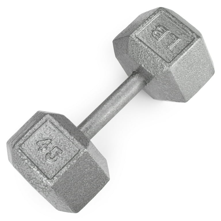45lb Cast Iron Hex Dumbbell Walmart