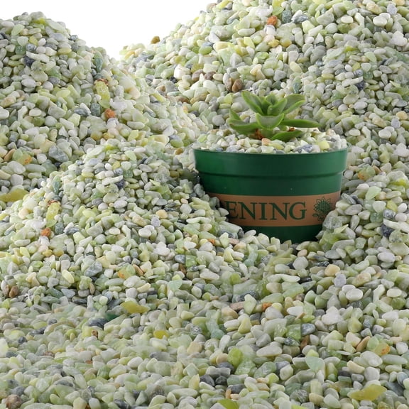 45lb Jade Bean Stone,1/4 Inch Bonsai DIY Rocks, Natural Succulent Rock and River Rocks Decorative for Aquariums, Vases, Terrarium, Outdoor Gardening, Top Dressing for Potted Plants